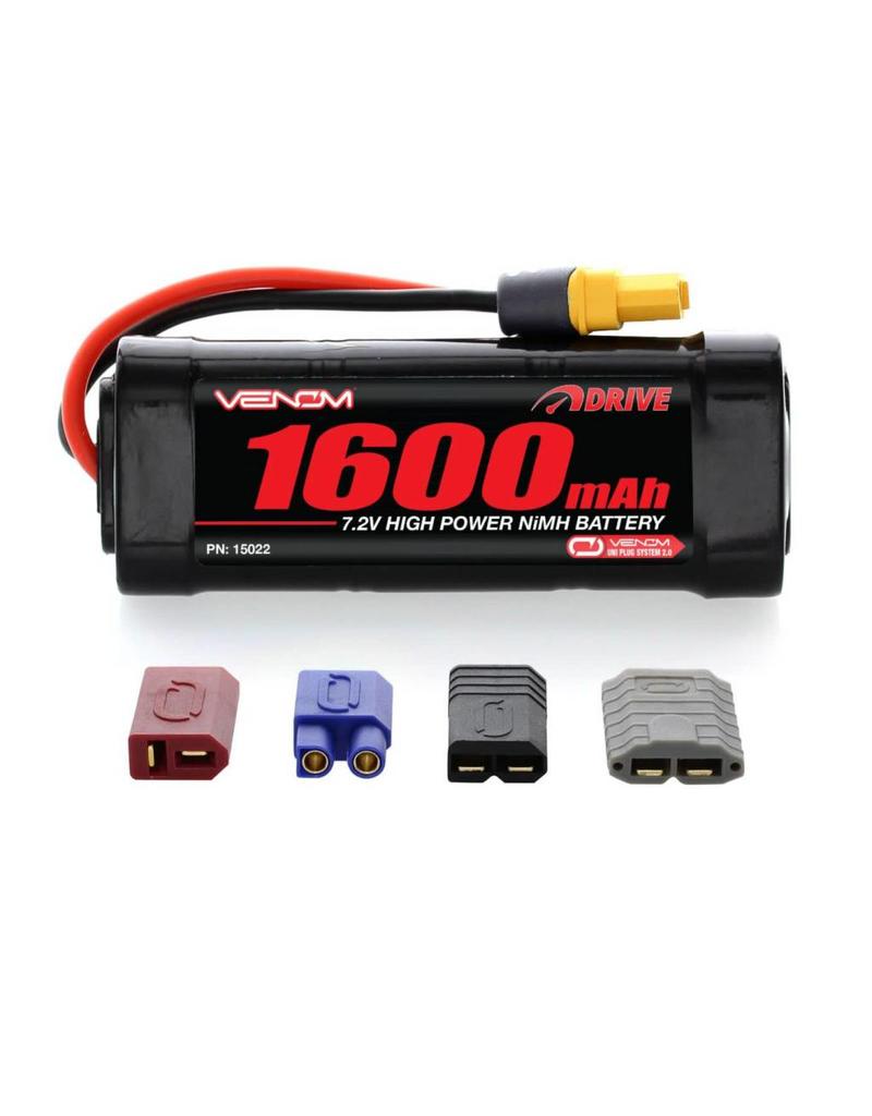 VENOM VNR15022 6 CELL NIMH 7.2V 1600MAH BATTERY: VENOM