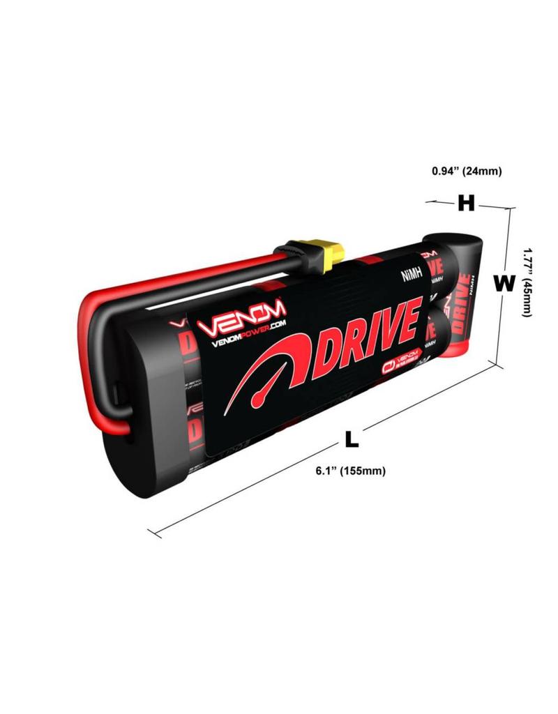 VENOM VNR15277 8.4V NIMH 5000MAH FLAT BATTERY: VENOM