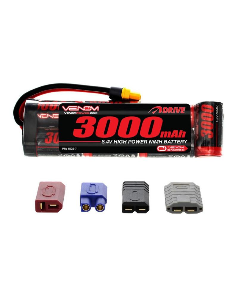 VENOM VNR15257 8.4V NIMH 3000MAH FLAT BATTERY: VENOM