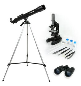 CELESTRON CSN22010 THREE PIECE SCIENCE KIT (TELESCOPE, MICROSCOPE, BINOCULARS)