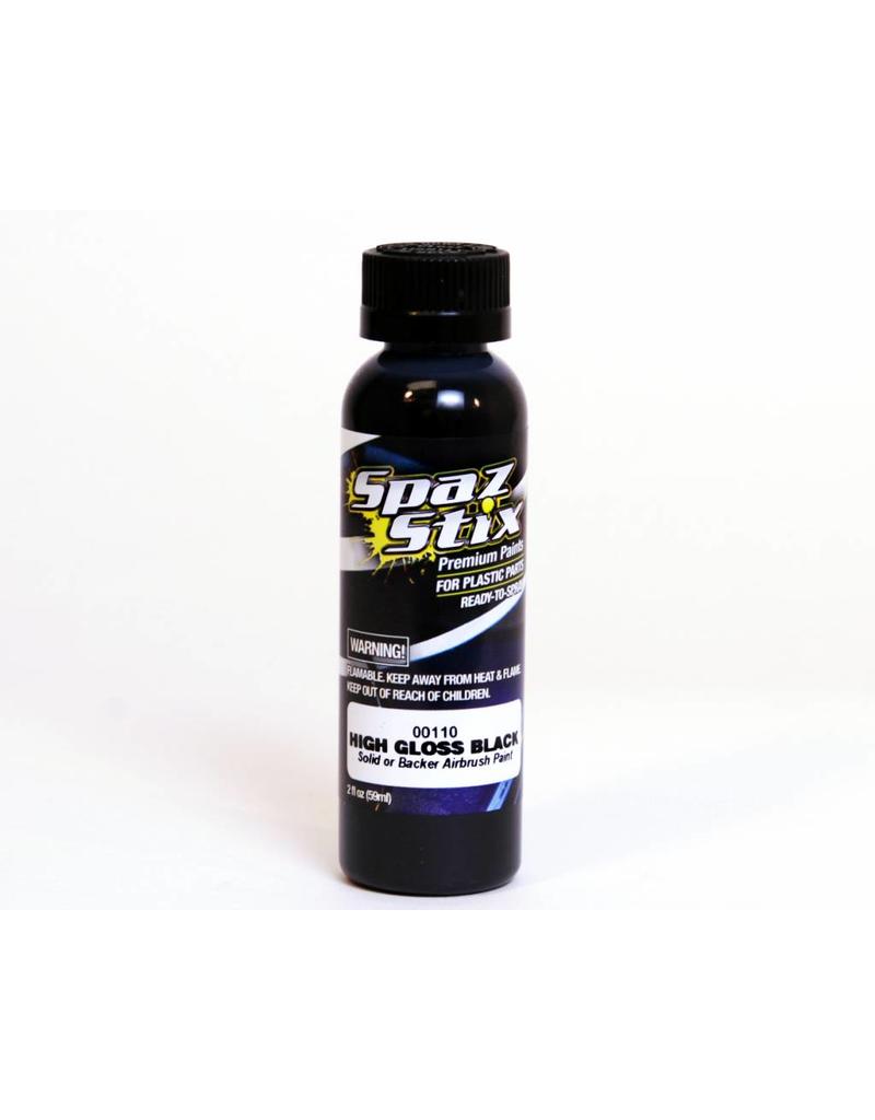 SPAZ STIX SZX00110 HIGH GLOSS BLACK BACKER AIRBRUSH PAINT