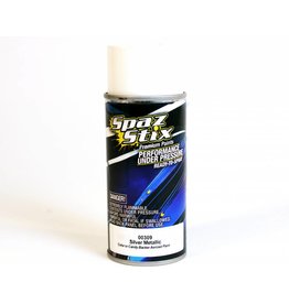 SPAZ STIX SZX00309 METALLIC SILVER/CANDY BACKER AEROSOL PAINT, 3.5OZ CAN