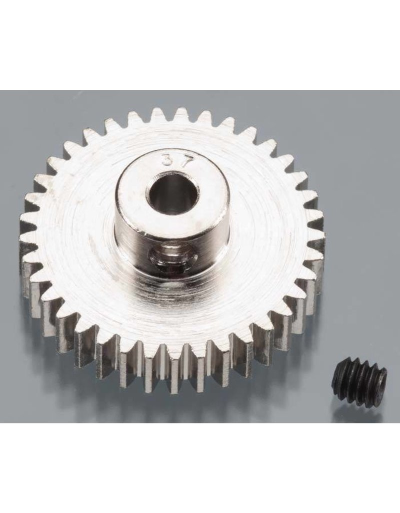 ROBINSON RACING RRP1037 48P PINION GEAR 37T (3.17MM BORE): NICKEL PLATED ALLOY STEEL