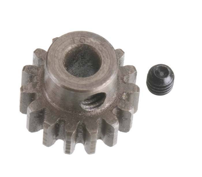 RRP1215 - Extra Hard Steel 5mm Bore 1 Module Pinion, 15T