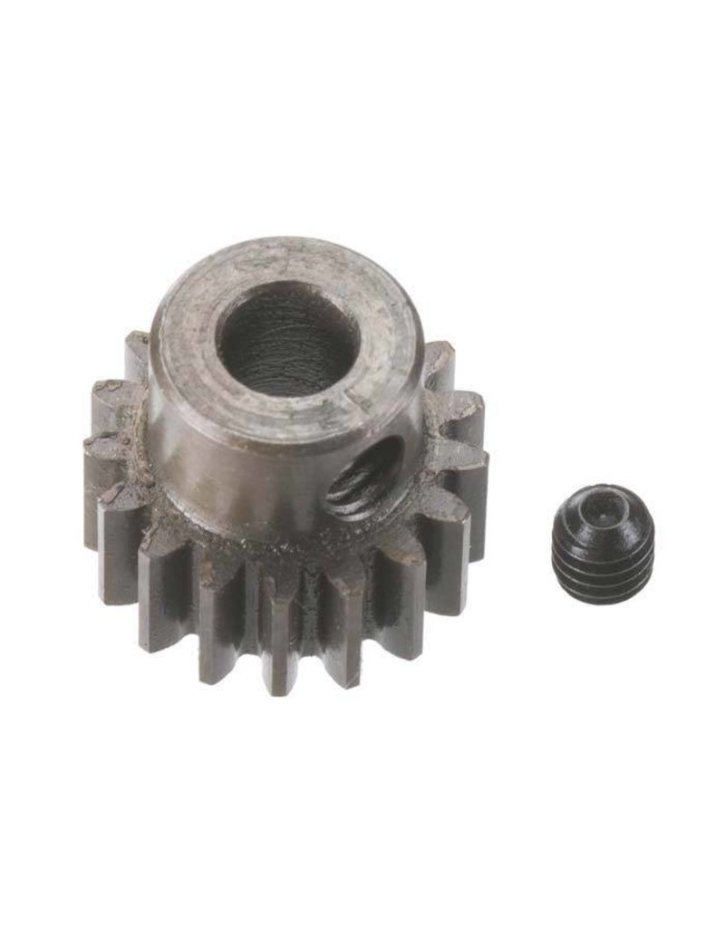 ROBINSON RACING RRP8717 0.8 MOD PINION GEAR 17T (5MM BORE): EXTRA HARDENED STEEL