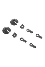 ARRMA AR330338 SHOCK ROD END SET: NERO (2)