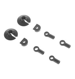 ARRMA AR330338 SHOCK ROD END SET: NERO (2)