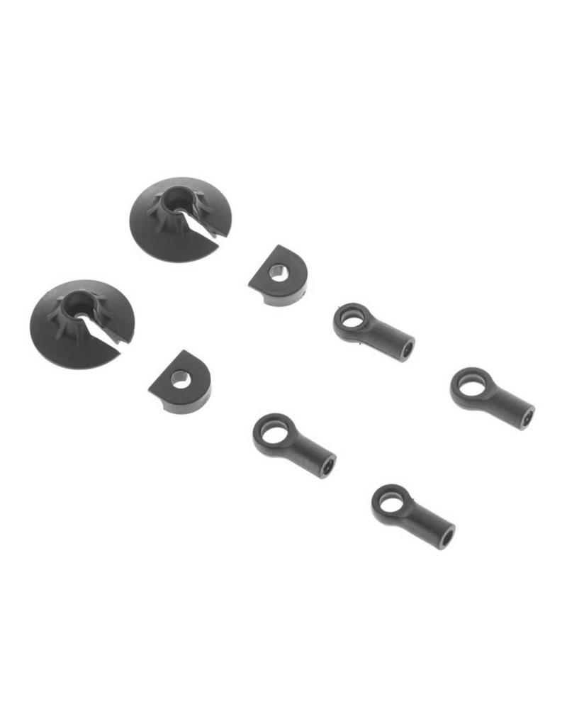 ARRMA AR330338 SHOCK ROD END SET: NERO (2)