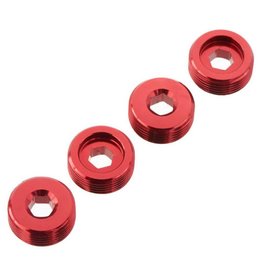 ARRMA AR330196 NUT FRONT HUB ALUMINUM RED (4)