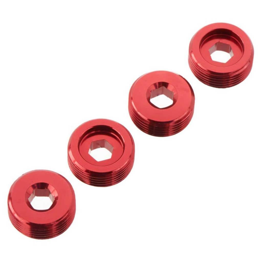 AR330196 NUT FRONT HUB ALUMINUM RED (4)