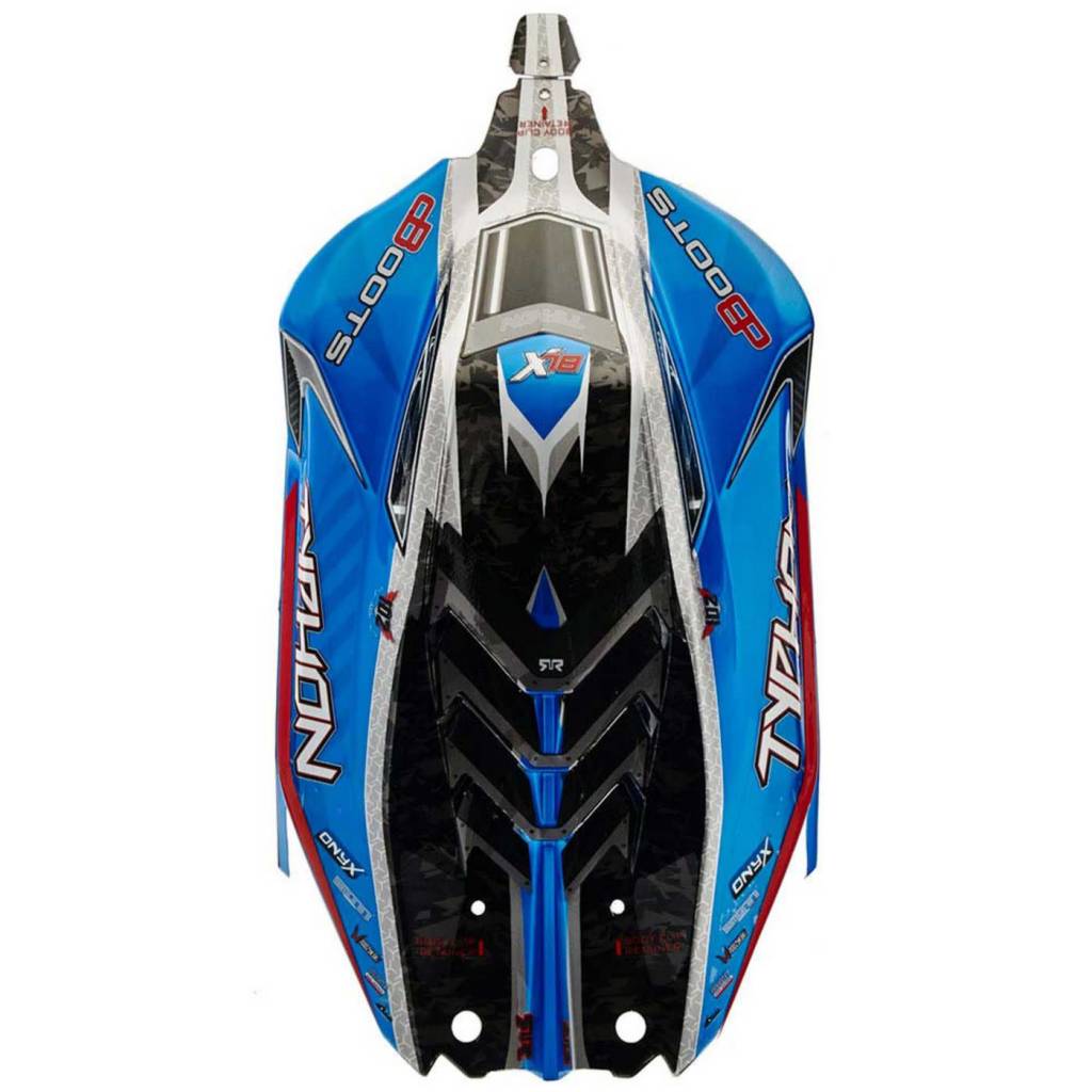 AR406118 ARRMA TYPHON BLX PAINTED BODY BLUE