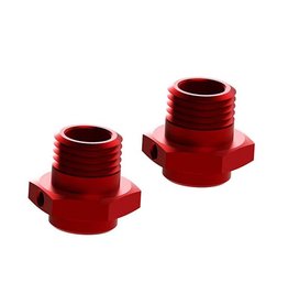 ARRMA AR310484 WHEEL HEX ALUMINUM 17MM/16.5MM RED (2)