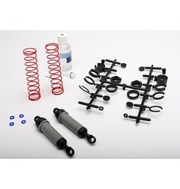 TRAXXAS TRA3762A ULTRA SHOCKS (GREY) (XX-LONG) (COMPLETE W/ SPRING PRE-LOAD SPACERS & SPRINGS) (REAR) (2)