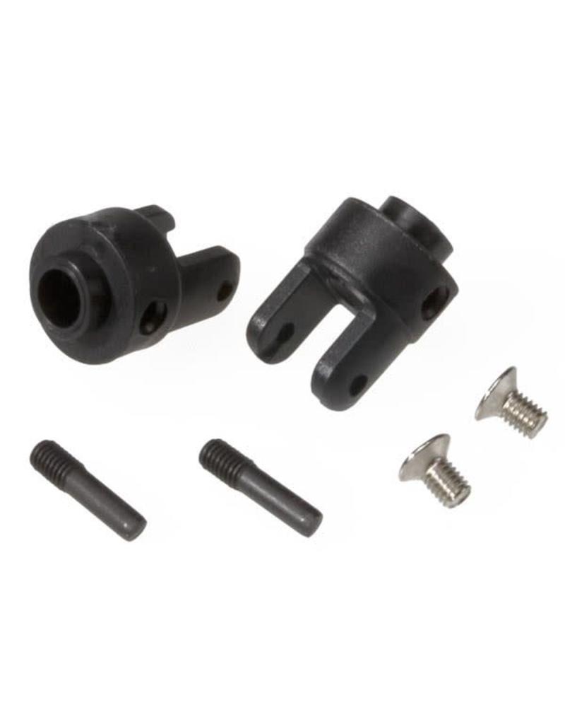 TRAXXAS TRA4628R DIFFERENTIAL OUTPUT YOKES, BLACK (2)/ 3X5MM COUNTERSUNK SCREWS (2)/ SCREW PIN (2)