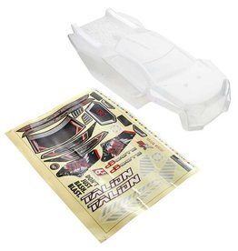 ARRMA AR406108 BODY W/ DECAL WINDOW MASK TALION 6S: CLEAR