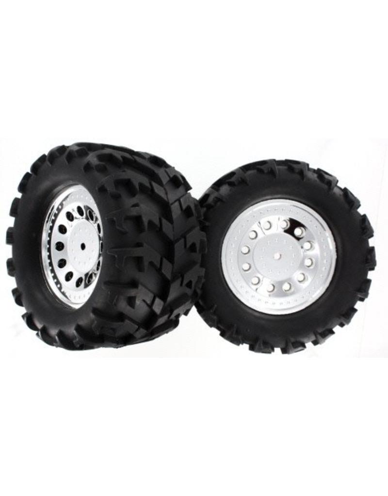 REDCAT RACING BS704-001A GROUND POUNDER PREMOUNTED TIRES & WHEELS (2)