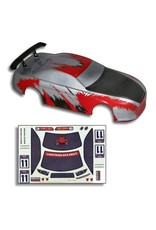 REDCAT RACING 12304 ONROAD BODY: RED/CARBON FIBER