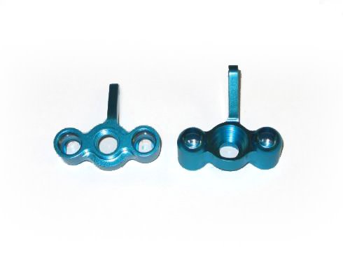 02186 BLUE FRONT ALUMINUM STEERING KNUCKLES