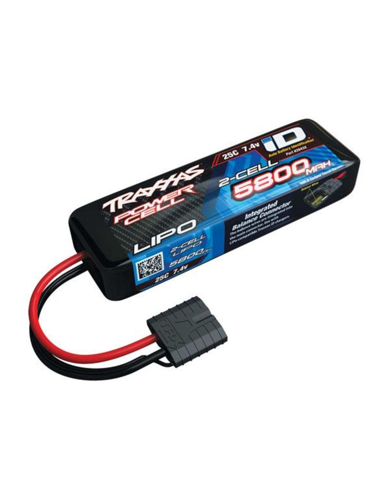 TRAXXAS TRA2843X 2S LIPO 7.4V 5800MAH 25C BATTERY: ID