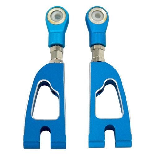 08070B BLUE ALUMINUM REAR UPPER ARM