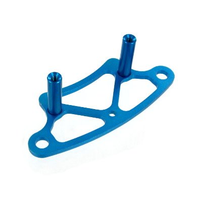 122258 BLUE ALUMINUM LOWER FRONT BUMPER