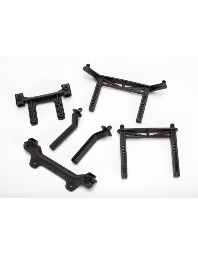 TRAXXAS TRA3619 BODY MOUNTS, FRONT & REAR/ BODY MOUNT POSTS, FRONT & REAR (ADJUSTABLE)/ 2.5X18MM SCREW PINS (4)