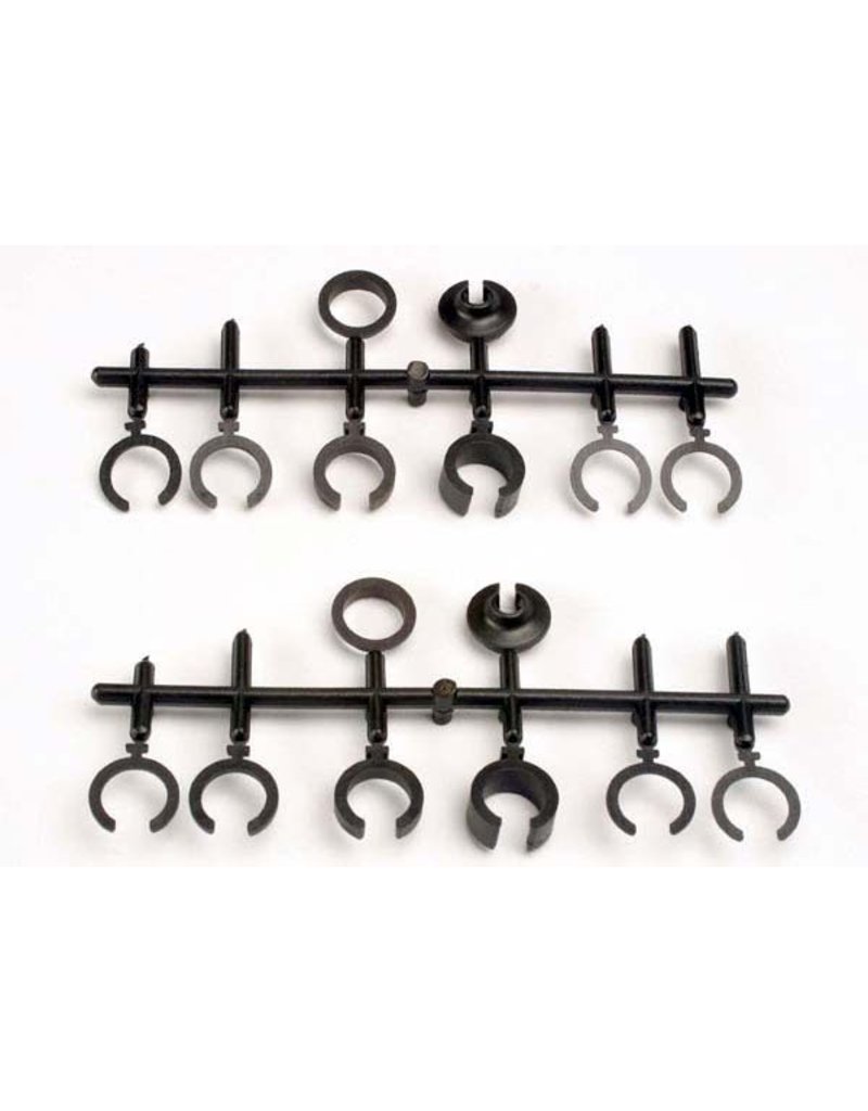 TRAXXAS TRA2668 SPRING RETAINERS, UPPER & LOWER (2)/ SPRING PRE-LOAD SPACERS: 1MM (4)/ 1.5MM (2)/ 2MM (2)/ 4MM (2)/ 8MM (2) (BIG BORE SHOCKS)