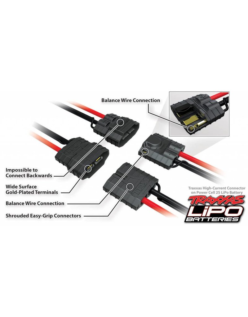 TRAXXAS TRA2820X 2S LIPO 7.4V 2200MAH 25C BATTERY: ID
