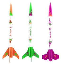 ESTES EST2435 3 BANDITS MODEL ROCKETS KIT, E2X (3 ROCKETS)