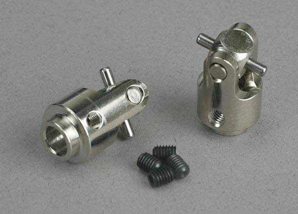 TRA4628X DIFFERENTIAL OUTPUT YOKES, HARDENED STEEL (W/ U-JOINTS) (2)