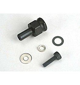 TRAXXAS TRA4844 ADAPTER NUT, CLUTCH/ 3X10MM CAP SCREW/WASHER/ SPLIT WASHER (NOT FOR USE WITH IPS CRANKSHAFTS)