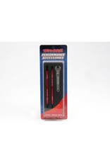 TRAXXAS TRA5338R TOE LINKS, REVO (TUBES RED-ANODIZED, 7075-T6 ALUMINUM, STRONGER THAN TITANIUM) (128MM, FITS FRONT OR REAR) (2)/ ROD ENDS, REAR (4)/ ROD ENDS, FRONT (4)/ ALUMINUM WRENCH (1)