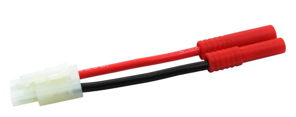 3-Pack: Turnigy HXT 4mm Male To Tamiya Female Adapters (14AWG, 3cm) By BackBay R/C