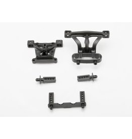 TRAXXAS TRA7015 BODY MOUNTS, FRONT & REAR/ BODY MOUNT POSTS, FRONT & REAR