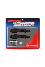 TRAXXAS TRA7461X SHOCKS, GTR LONG HARD-ANODIZED, PTFE-COATED BODIES WITH TIN SHAFTS (ASSEMBLED) (2) (WITHOUT SPRINGS)