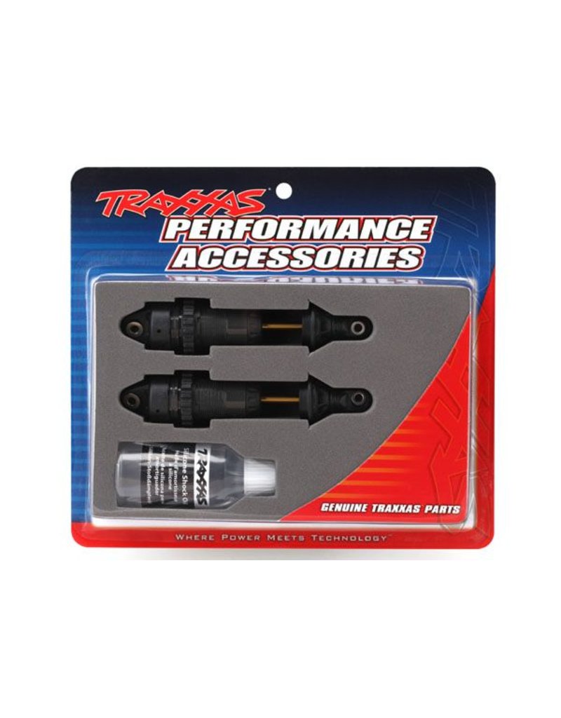 TRAXXAS TRA7461X SHOCKS, GTR LONG HARD-ANODIZED, PTFE-COATED BODIES WITH TIN SHAFTS (ASSEMBLED) (2) (WITHOUT SPRINGS)