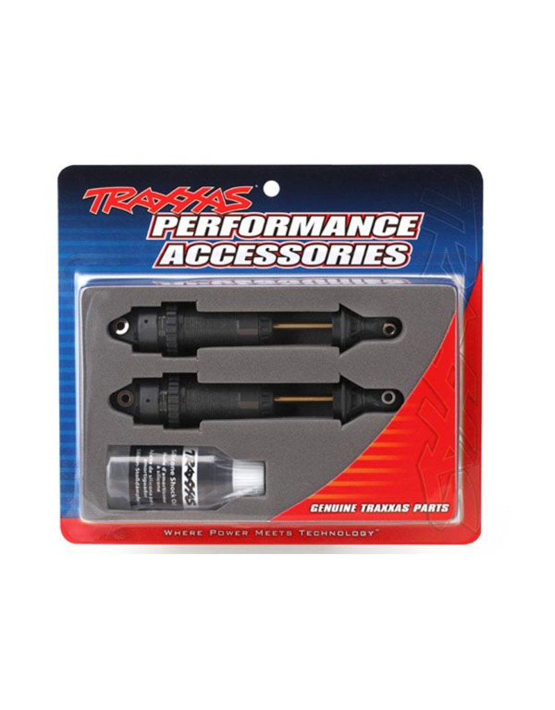 TRAXXAS TRA7462X SHOCKS, GTR XX-LONG HARD-ANODIZED, PTFE-COATED BODIES WITH TIN SHAFTS (ASSEMBLED) (2) (WITHOUT SPRINGS)