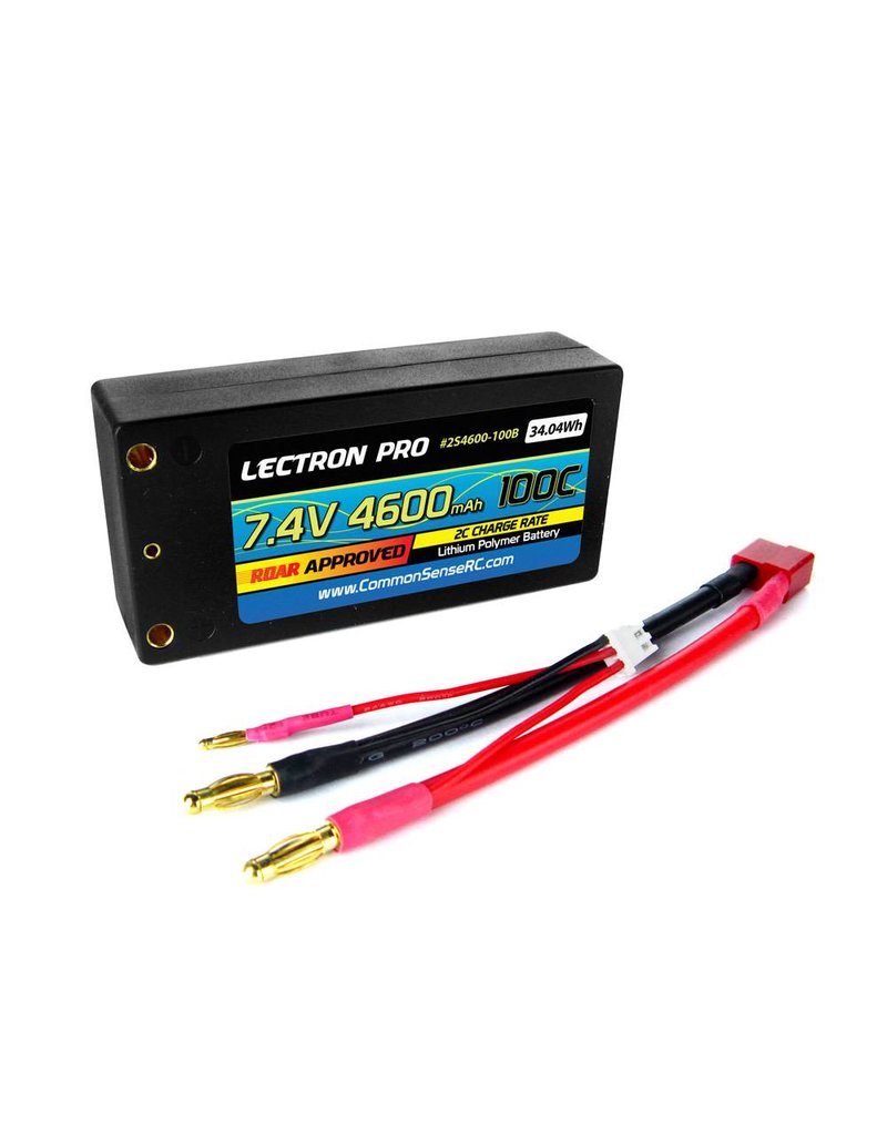 LECTRON PRO LECTRON PRO 2S LIPO 7.4V 4600MAH 100C BATTERY: DEANS