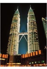 TOMAX TOM50-047 TWIN TOWERS MALAYSIA 500 PCS PUZZLE GLOW IN THE DARK
