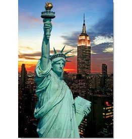 TOMAX TOM100-343 THE STATUE OF LIBERTY NY CITY USA 1000 PCS PUZZLE GLOW IN THE DARK