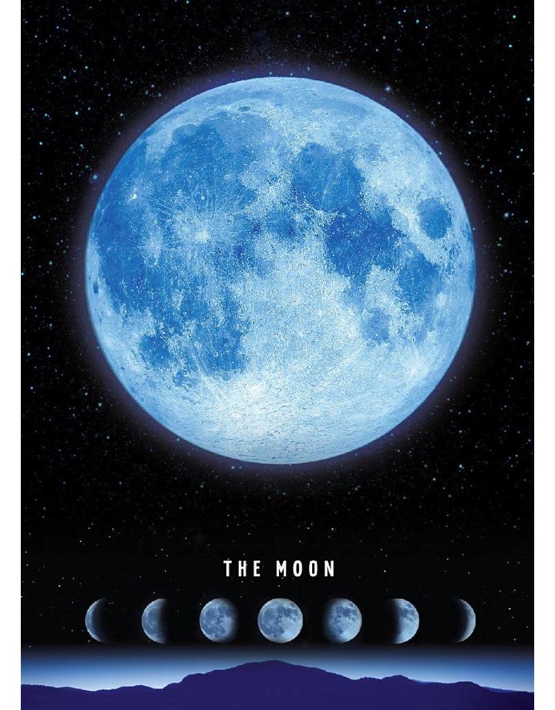 TOMAX TOM50-063 THE MOON 500 PCS PUZZLE GLOW IN THE DARK