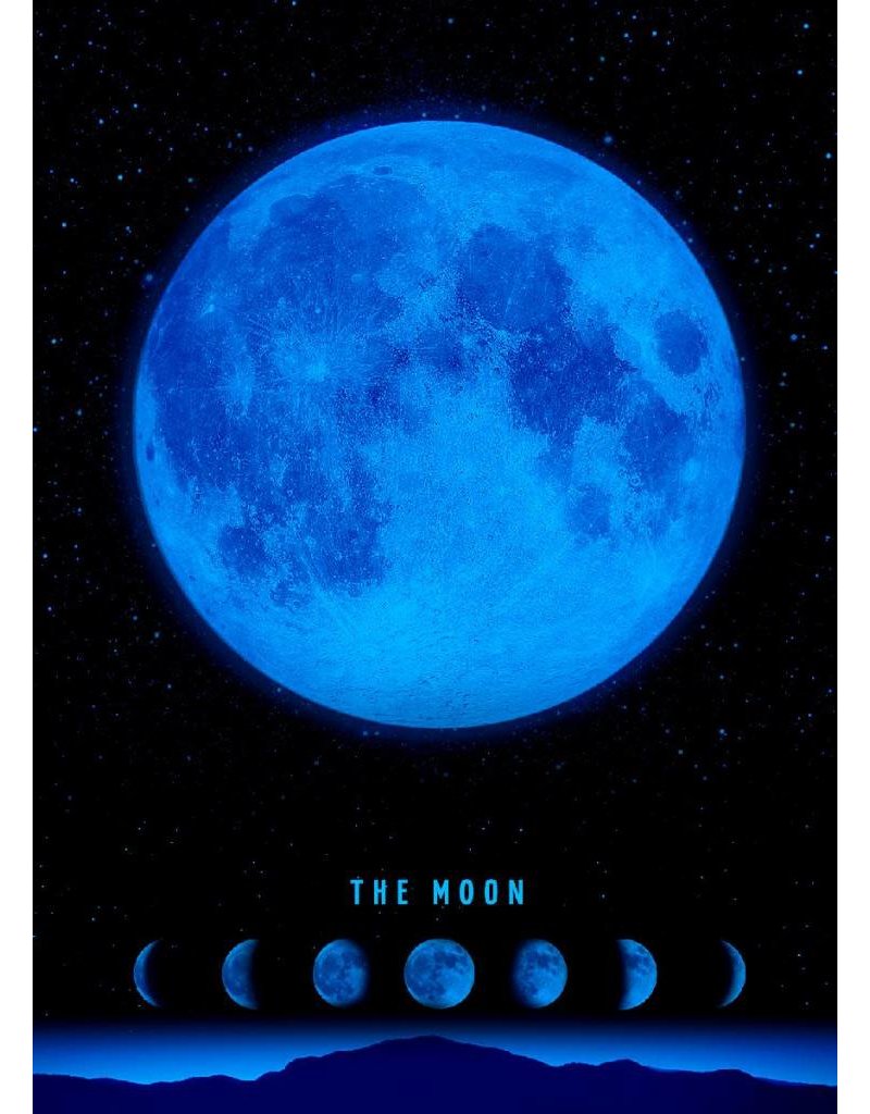 TOMAX TOM50-063 THE MOON 500 PCS PUZZLE GLOW IN THE DARK