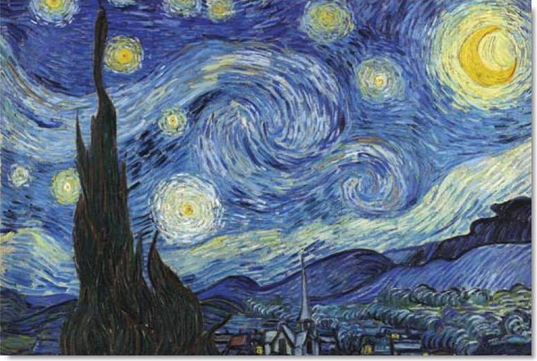 TOM100-342 STARRY NIGHT 1000 PCS PUZZLE GLOW IN THE DARK
