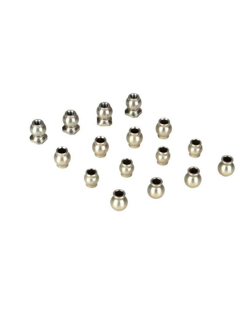 LOSI LOSB2187 PIVOT BALL SET, HARD ANODIZED (16): TEN