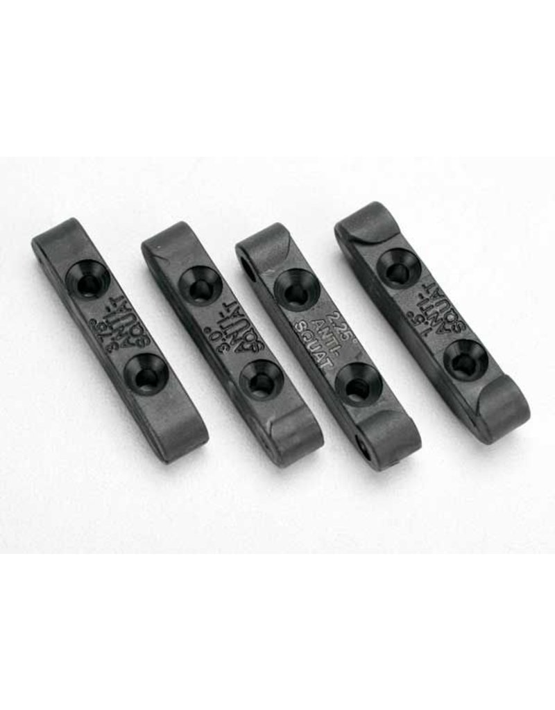 TRAXXAS TRA5559 MOUNTS, SUSPENSION PIN (REAR ANTI-SQUAT BLOCKS) (1.5, 2.25, 3.0 & 3.75 DEGREE) (1 EACH)