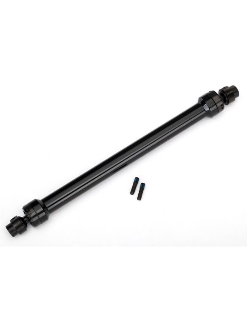 TRAXXAS TRA8555 DRIVESHAFT, CENTER REAR, 6061-T6 ALUMINUM (BLACK-ANODIZED) (FULLY ASSEMBLED)/ 3MM SCREW PIN (2)
