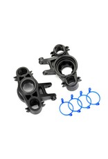 TRAXXAS TRA8635 AXLE CARRIERS, LEFT & RIGHT (1 EACH) (USE WITH 8X16MM & 17X26MM BALL BEARINGS)/ DUST BOOT RETAINERS (4)