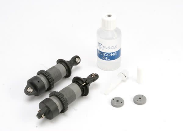 TRA5561 SHOCKS, GTR COMPOSITE (ASSEMBLED) (2) (WITHOUT SPRINGS)
