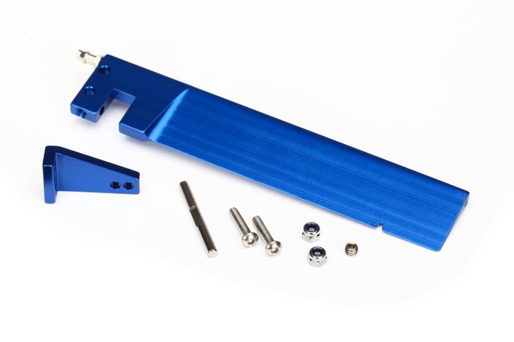 TRA5779 RUDDER (127.5 MM)/ RUDDER ARM/ HINGE PIN/ 3X15MM BCS (STAINLESS) (2)/ NL 3.0 (2)/ 4X3MM BCS (STAINLESS, WITH THREADLOCK) (1)