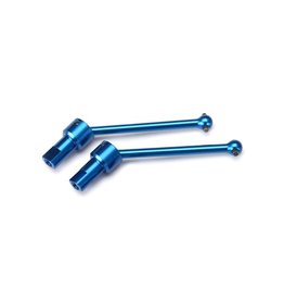 TRAXXAS TRA7650R DRIVESHAFT ASSEMBLY, FRONT & REAR, 6061-T6 ALUMINUM (BLUE-ANODIZED) (2)